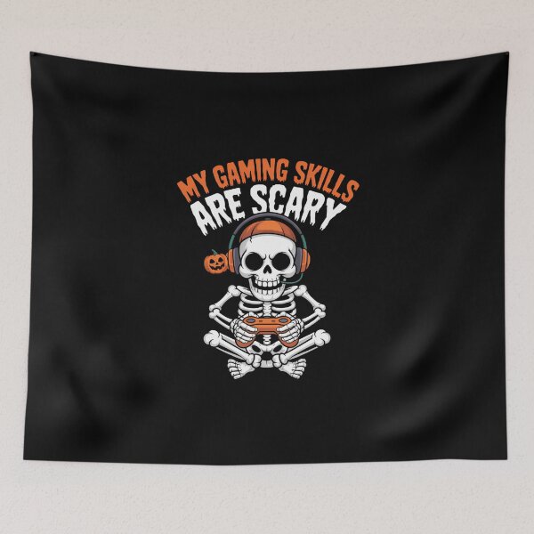 Item preview, Funny Halloween Skeleton Gamer Video Gaming designed and sold by DeadlockCrew.