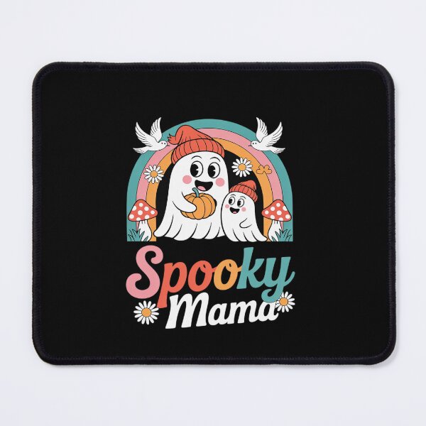 Item preview, Womens Spooky Mama Halloween Boo Ghost Groovy Mom designed and sold by EllinoKlemo.