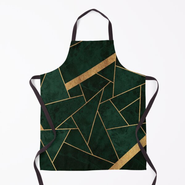 Item preview, Dark Green Emerald and Gold Mosaic designed and sold by AmbienceArt.