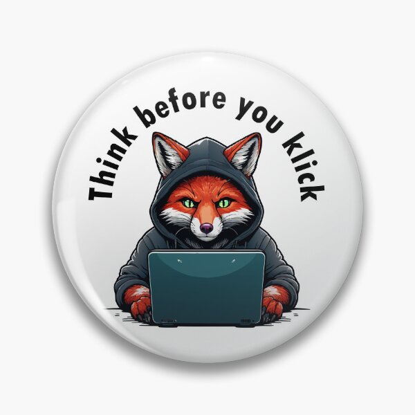 Item preview, Think before you click - Cyber Security designed and sold by HandicraftArt.