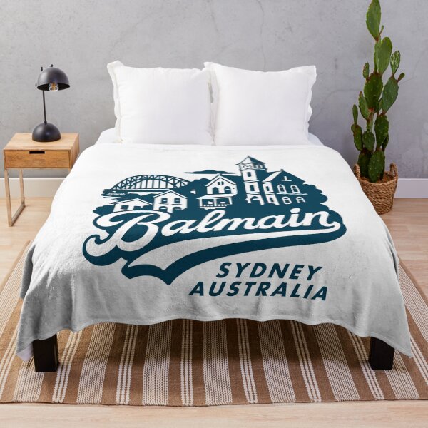 Item preview, Balmain Australia Harbor Skyline Hand Lettering Art  designed and sold by Boogosh.