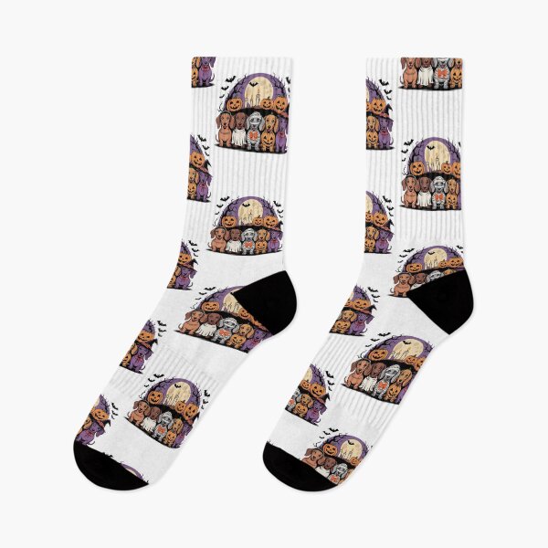 Item preview, Cute Spooky Halloween Dachshund, Adorable Sausage Dog in Costume designed and sold by ArtByKatti.