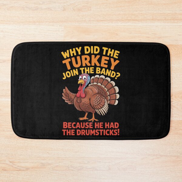 Item preview, Funny Thanksgiving Joke Turkey Drummer designed and sold by DeadlockCrew.