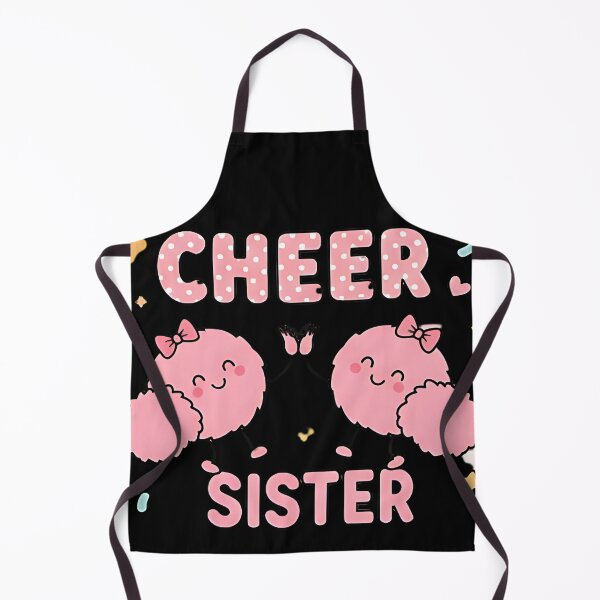Item preview, Cheer Sister Cute Pink Pom Poms Funny Cheerleader Team Design For Girls Squad Fans And School Spirit Lovers designed and sold by ArtDesignTp.
