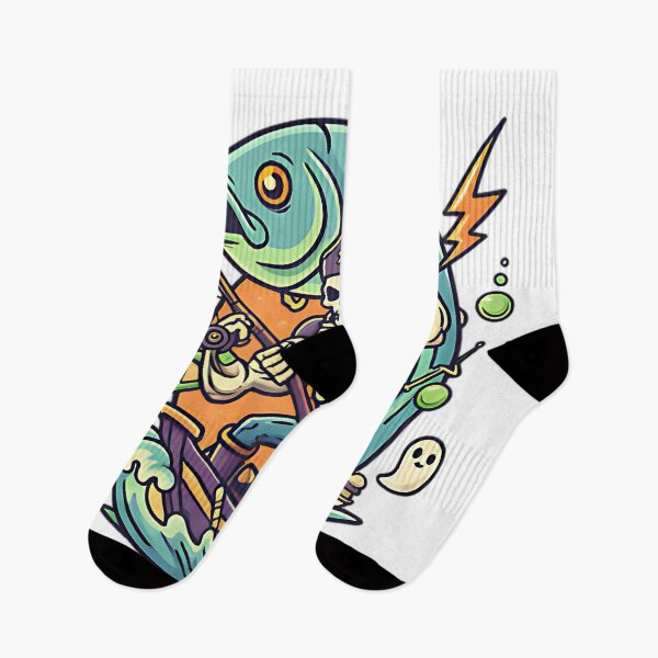 Item preview, Skeleton Fisher Power Pose Funny Halloween Fishing Humor Design For Anglers Sport Fans And Spooky Lovers designed and sold by ArtDesignTp.