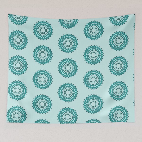 Item preview, Blue mandala with blue circles designed and sold by AlbertoRuiZ.