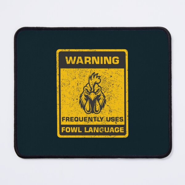 Item preview, Sarcastic Farm Animal Distressed Design | WARNING: FREQUENTLY USES FOWL LANGUAGE | Funny Backyard Chicken Humor designed and sold by zenturtlemerch.