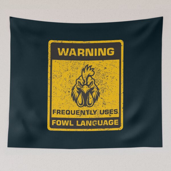 Item preview, Sarcastic Farm Animal Distressed Design | WARNING: FREQUENTLY USES FOWL LANGUAGE | Funny Backyard Chicken Humor designed and sold by zenturtlemerch.