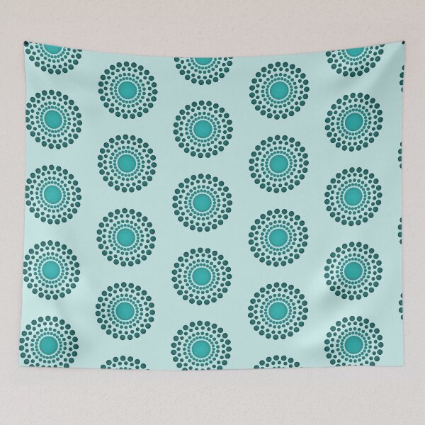 Item preview, Blue mandala with blue circle designed and sold by AlbertoRuiZ.