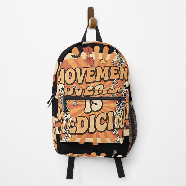 Item preview, Movement Is Medicine Funny Retro Skeleton Fitness Design For Gym Lovers Yoga Fans And Active Souls designed and sold by ArtDesignTp.