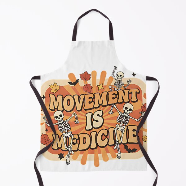 Item preview, Movement Is Medicine Funny Retro Skeleton Fitness Design For Gym Lovers Yoga Fans And Active Souls designed and sold by ArtDesignTp.
