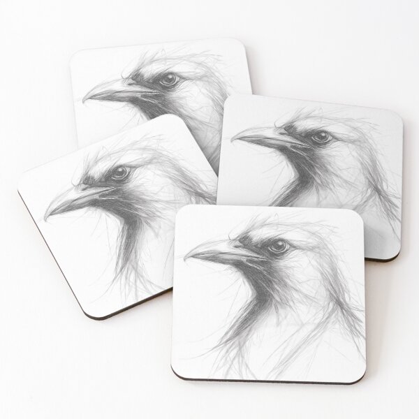 Item preview, Black and White Pencil Sketch of a Bird designed and sold by Leon Woods Pencil Art.
