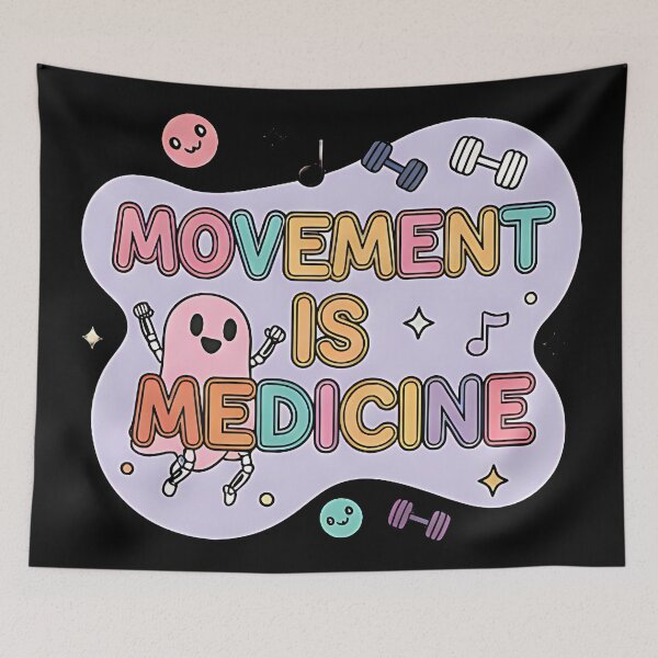 Item preview, Movement Is Medicine Cute Pastel Fitness Ghost Design For Wellness Lovers Gym Fans And Halloween Enthusiasts designed and sold by ArtDesignTp.