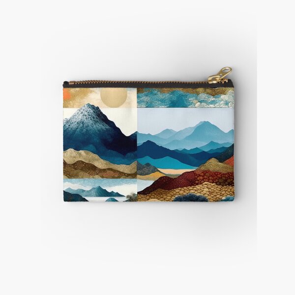Item preview, Abstract Geometric Mountain Landscapes: Six Panel Art Print designed and sold by LanaGustavsson.