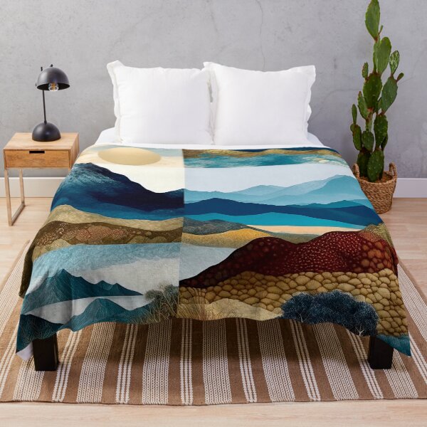 Item preview, Abstract Geometric Mountain Landscapes: Six Panel Art Print designed and sold by LanaGustavsson.