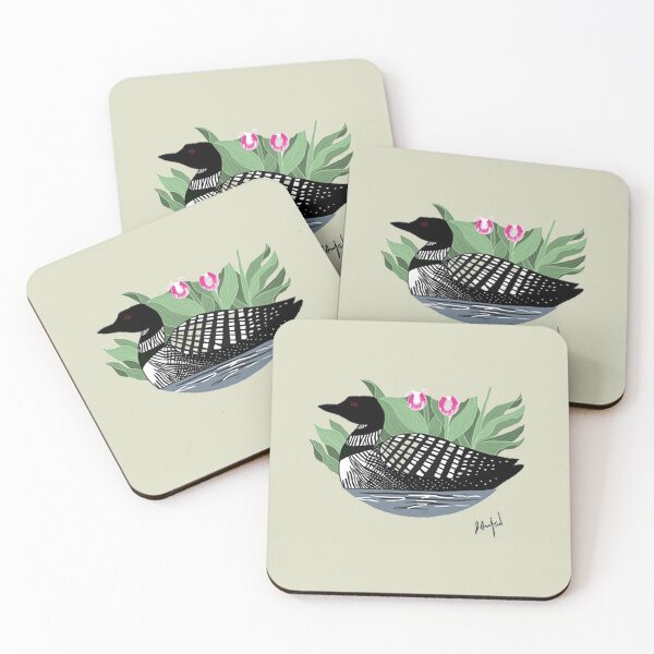 Item preview, Minnesota Loon and Lady's Slipper designed and sold by Rosiene88.