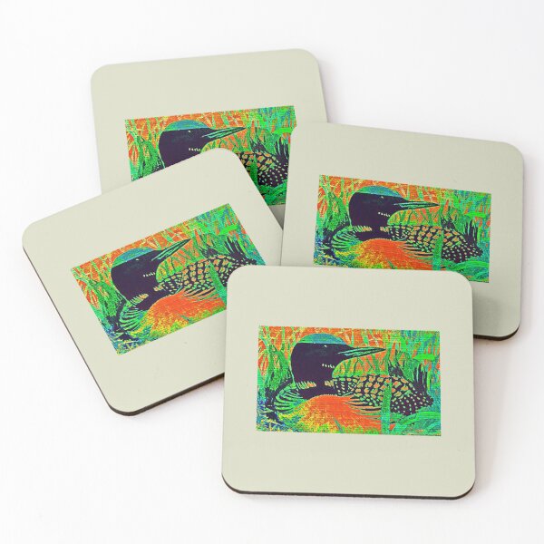 Item preview, Colorful Loon Canadiana contemporary art  designed and sold by Rosiene88.