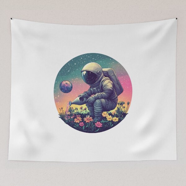 Item preview, Space Flowers Astronaut designed and sold by pehhappy.