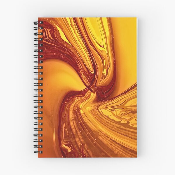 Item preview, Liquid Amber Radiance I – Golden Flow Abstract Fluid Art designed and sold by AmberWit.