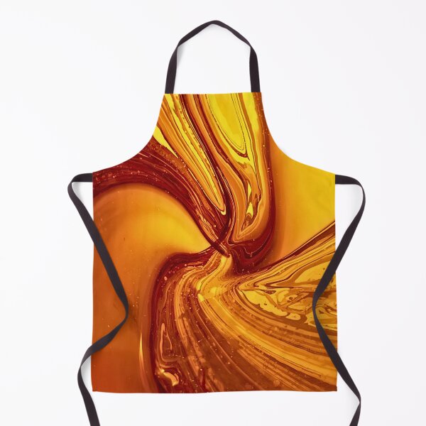 Item preview, Liquid Amber Radiance I – Golden Flow Abstract Fluid Art designed and sold by AmberWit.