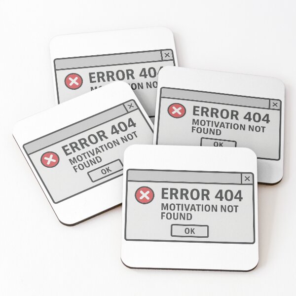 Item preview, Error 404: Motivation Not Found designed and sold by Nuvijo.