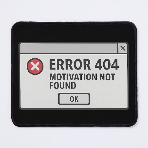 Item preview, Error 404: Motivation Not Found designed and sold by Nuvijo.