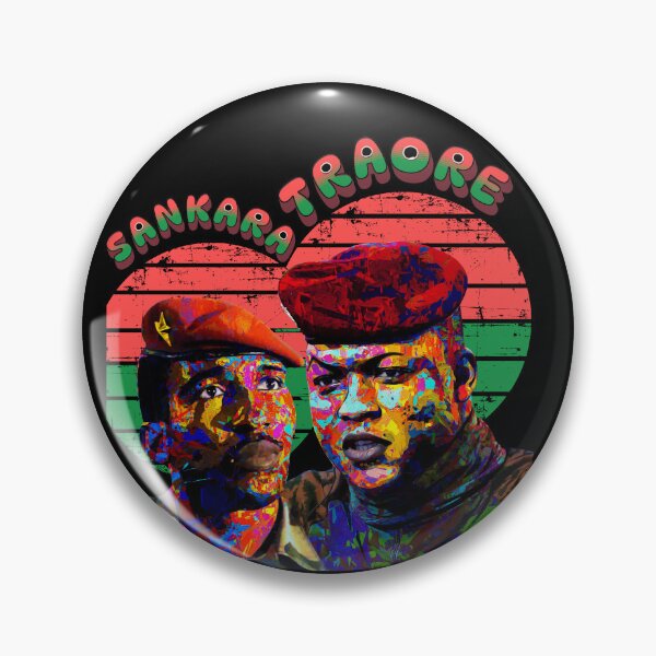 Item preview, Ibrahim Traore and Thomas Sankara painting - Burkina Faso revolutionary leaders designed and sold by Youngkev-arts.