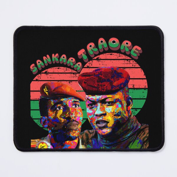 Item preview, Ibrahim Traore and Thomas Sankara painting - Burkina Faso revolutionary leaders designed and sold by Youngkev-arts.