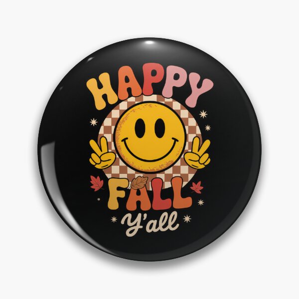 Item preview, Happy Fall Smile Face Thanksgiving Autumn Lovers designed and sold by blueyeeti.