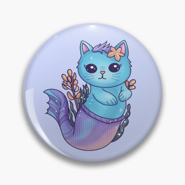 Item preview, Purrmaid the Cute Cat Mermaid designed and sold by stylecomfy.
