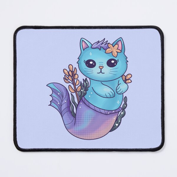 Item preview, Purrmaid the Cute Cat Mermaid designed and sold by stylecomfy.