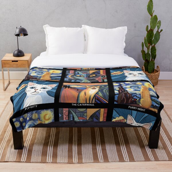 Item preview, Artistic Cats: Aesthetic Bliss for Art History and Cat Lovers (White Text) designed and sold by stylecomfy.