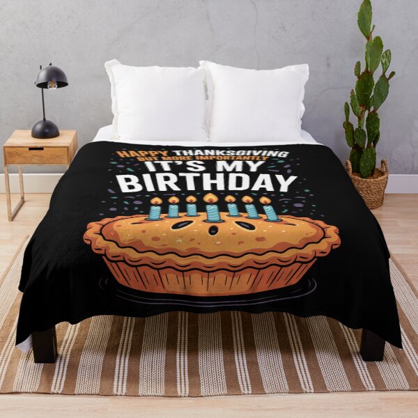 Item preview, Happy Thanksgiving Birthday Pumpkin Pie designed and sold by blueyeeti.