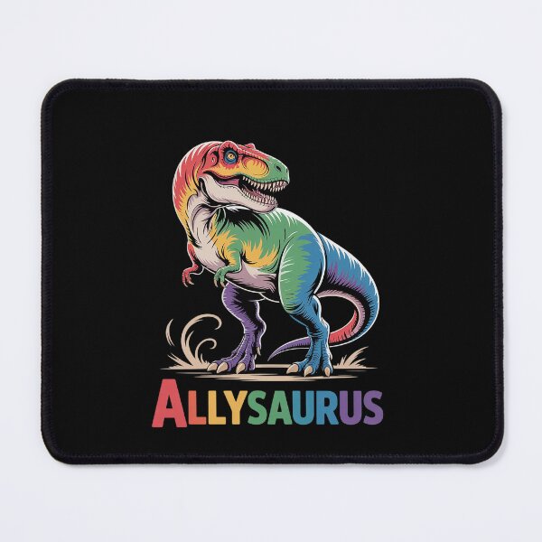 Item preview, Dinosaur T Rex LGBT Gay Pride Flag Allysaurus Ally Men Boy designed and sold by EllinoKlemo.