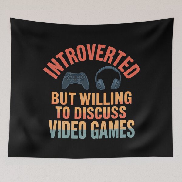 Item preview, Introverted Video Games Gamer designed and sold by blueyeeti.