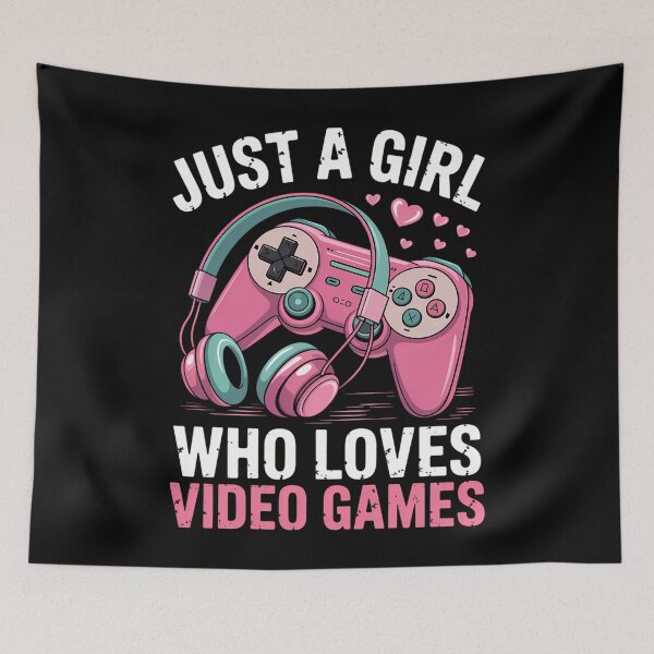 Item preview, Just A Girl Who Loves Video Games Gamer designed and sold by blueyeeti.