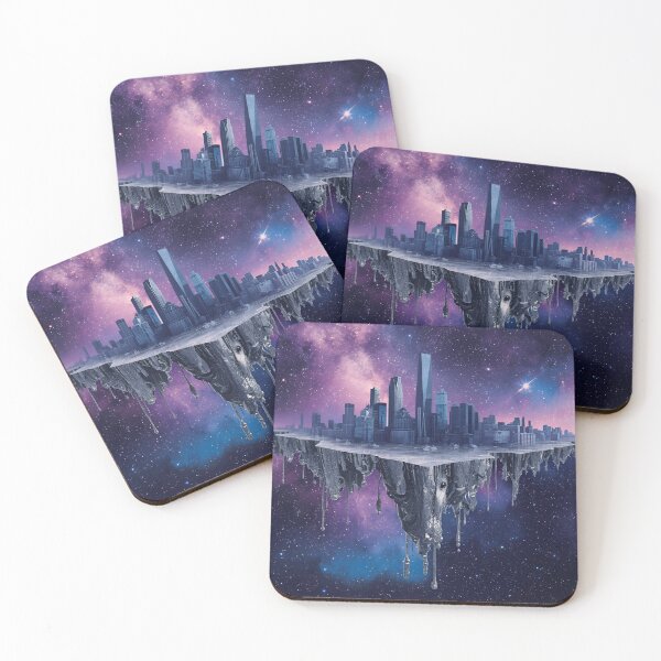 Item preview, Melting City of Dreams Surreal Art designed and sold by ChicTrendz.