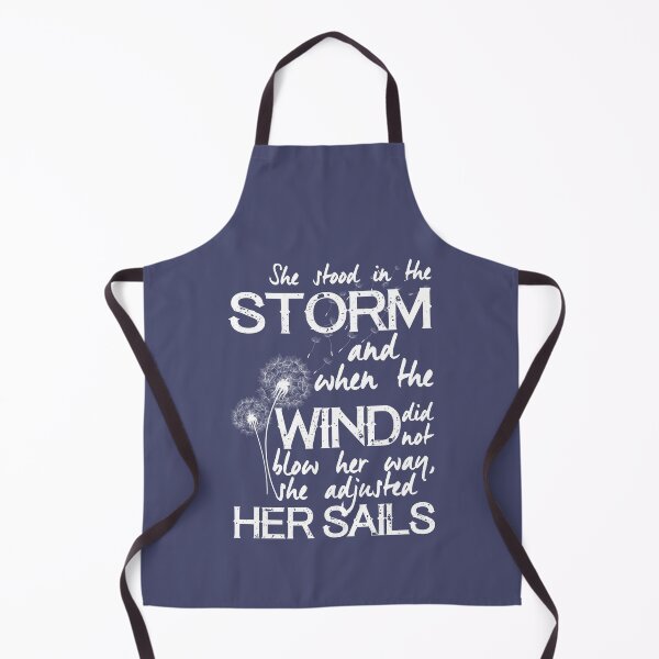 Item preview, She stood in the storm - motivational quote (white/dusk) designed and sold by stylecomfy.