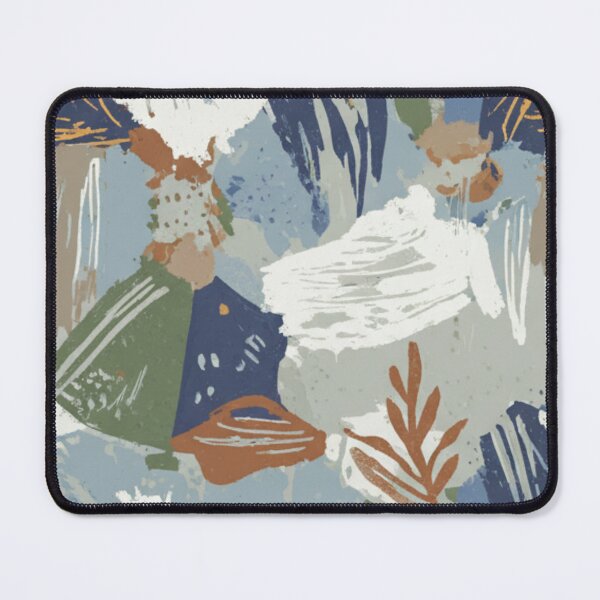 Item preview, Wabi Sabi Organic Abstract Textile Pattern – Boho Chic Terracotta and Olive Brushstrokes designed and sold by DibuHumor.