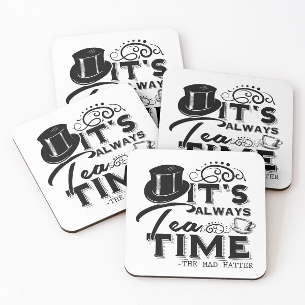 Item preview, "Always tea time" - The Mad Hatter, Alice in Wonderland designed and sold by stylecomfy.