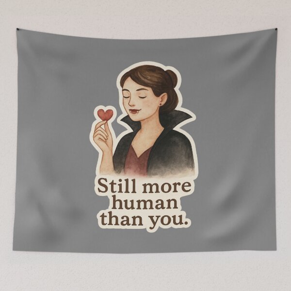 Item preview, Vampire with a Heart – Still More Human Than You designed and sold by GusiaTreasures.