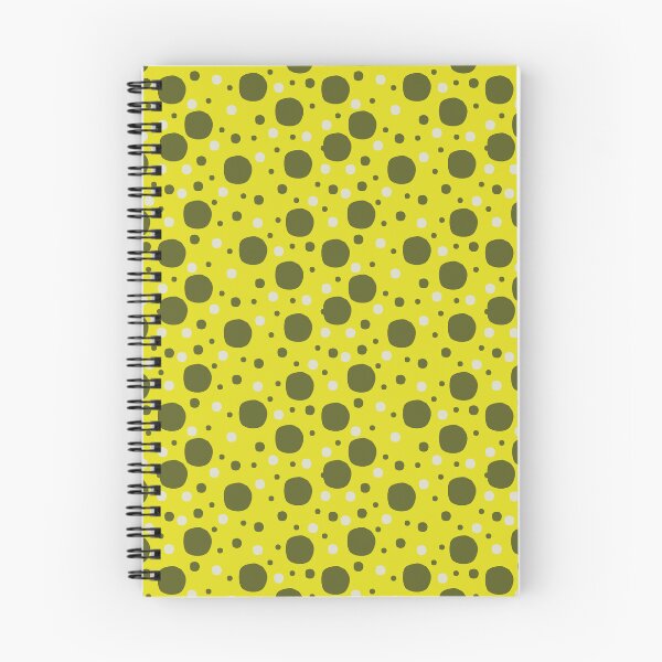 Item preview, Unequal Dots - Light Grey, Lemon Yellow and Dusty Green designed and sold by SmilingAnny.