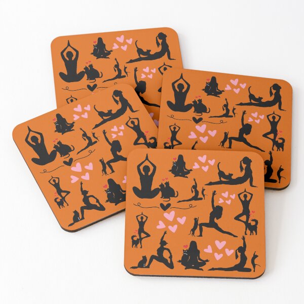 Item preview, Yoga with Meow Cat Stretch designed and sold by HappyHavenStu.