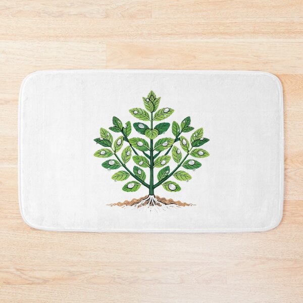 Item preview, Mint Plant with Dewdrops designed and sold by LuckCraftStudio.