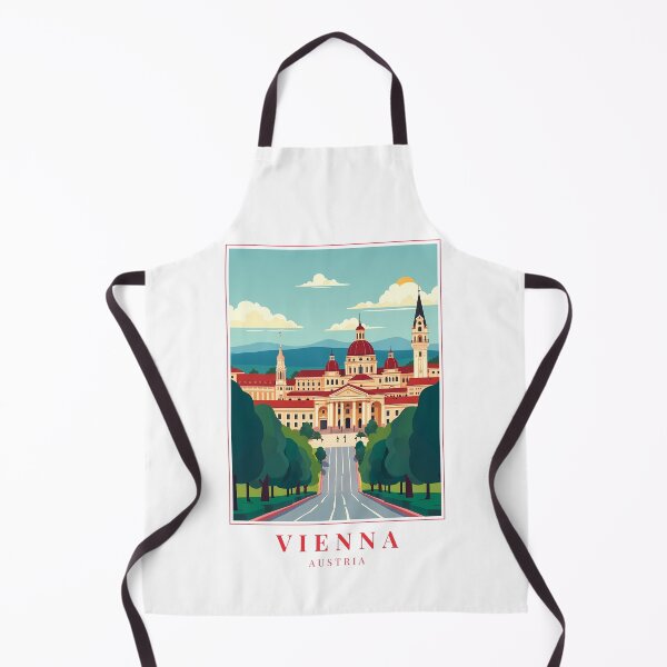Artikelvorschau, Wien, Österreich Illustration – Illustrierte Paläste, Kuppeln und Skyline-Drama entworfen und verkauft von MapMyMiles.