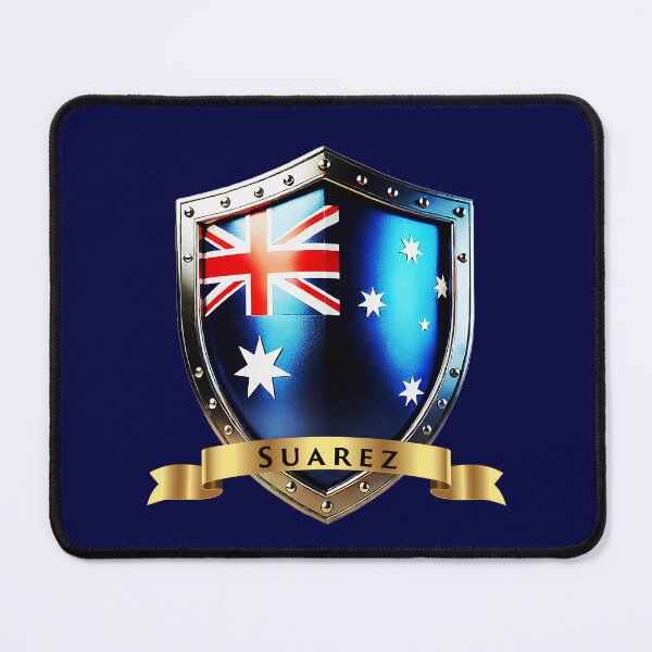 Item preview, Suarez Family Australia Shield, Bold Heritage Crest designed and sold by Highlandkings.