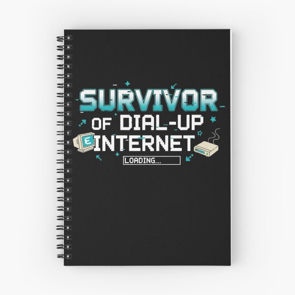 Item preview, gen x humor Survivor of Dial-Up Internet – Funny Retro Tech designed and sold by LuxeGraphix.