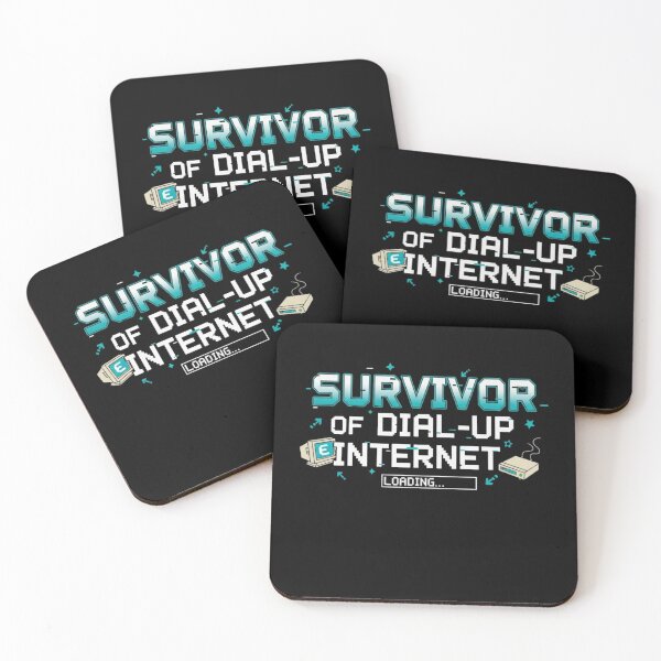 Item preview, gen x humor Survivor of Dial-Up Internet – Funny Retro Tech designed and sold by LuxeGraphix.