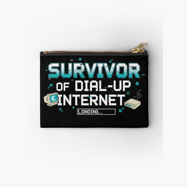 Item preview, gen x humor Survivor of Dial-Up Internet – Funny Retro Tech designed and sold by LuxeGraphix.