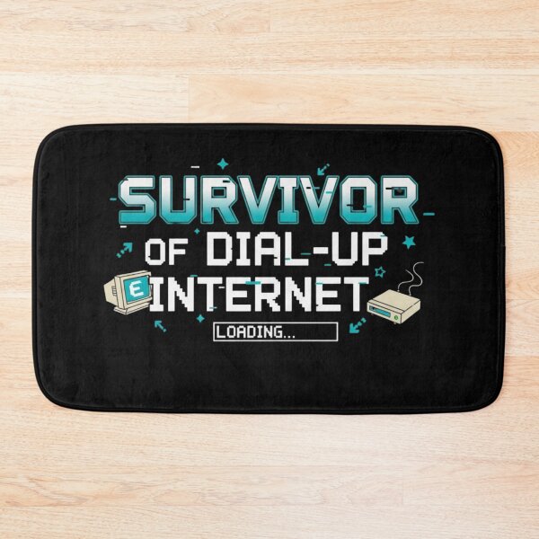 Item preview, gen x humor Survivor of Dial-Up Internet – Funny Retro Tech designed and sold by LuxeGraphix.